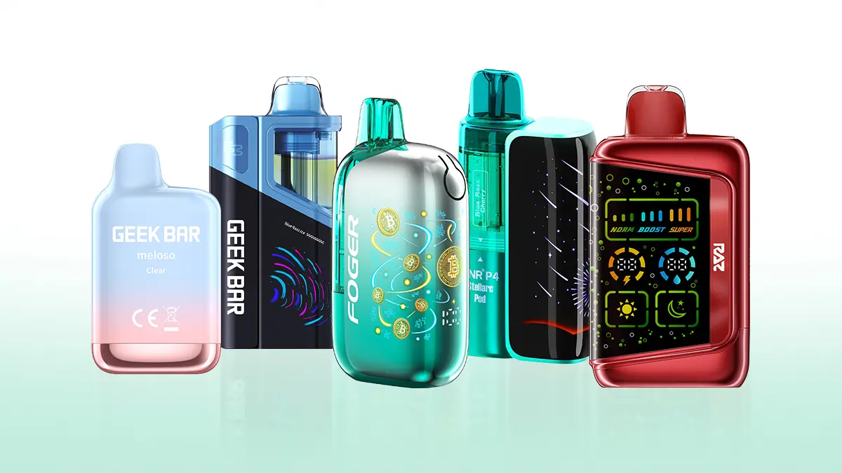 Vapes and smoke shop selection